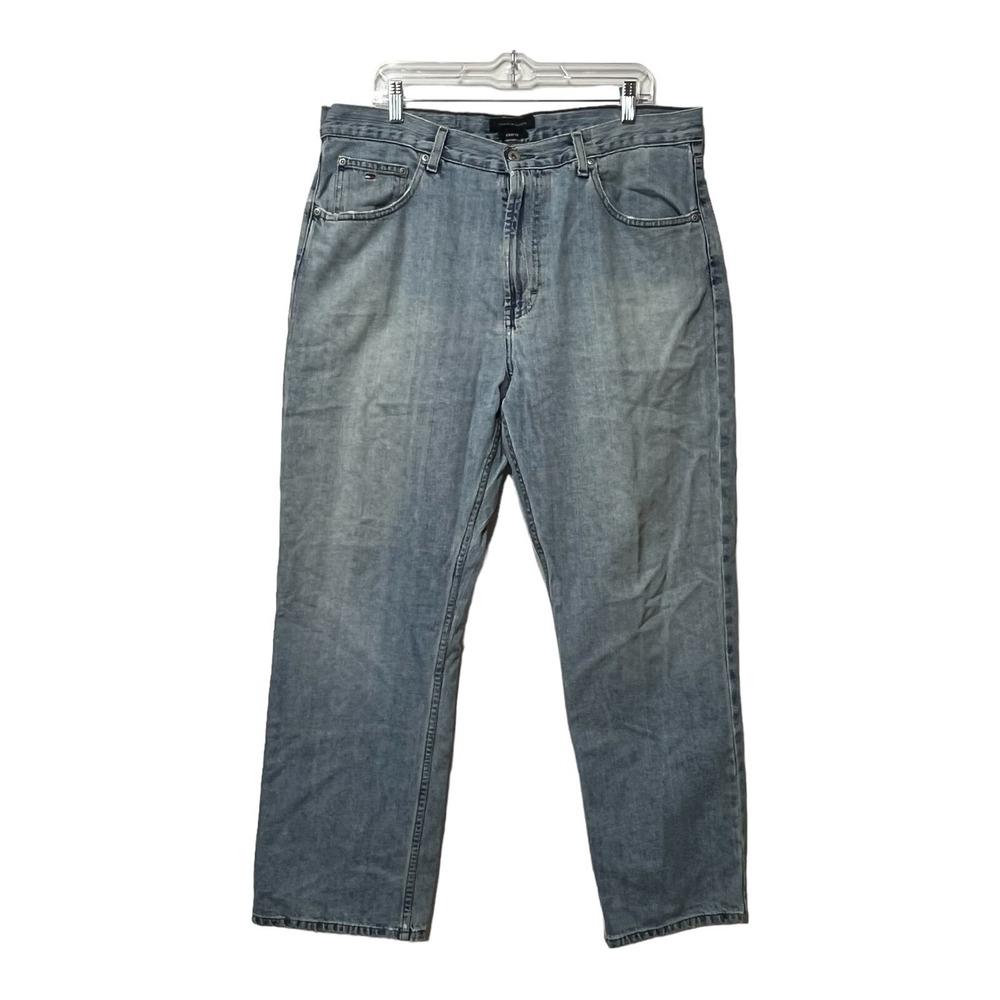 Tommy Hilfiger Men's Easy Fit‎ Light Wash Denim Jeans Size 36x30